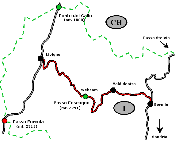 Cartina alta Valtellina